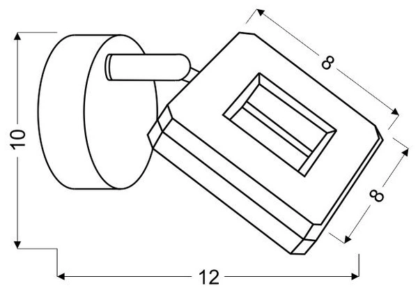 Kinkiet CYNTHIA 1x5W LED, chrom, barwa ciepła 3000K, 91-60808