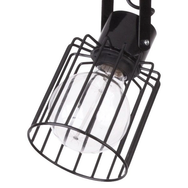 Lampa listwa 3pkt LUTO KWADRAT czarna