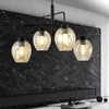 Lampa sufitowa Emibig LUKKA 4 Czarny/AMBER 1165/4