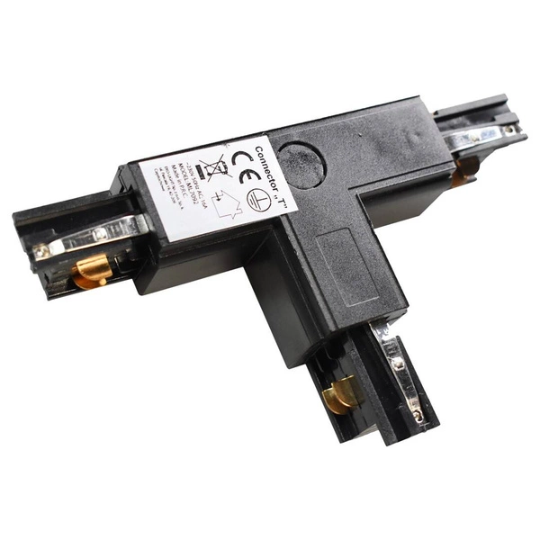 Łącznik szynoprzewodu 3-fazowego TRACK LIGHT typ "T", czarny, ML7092