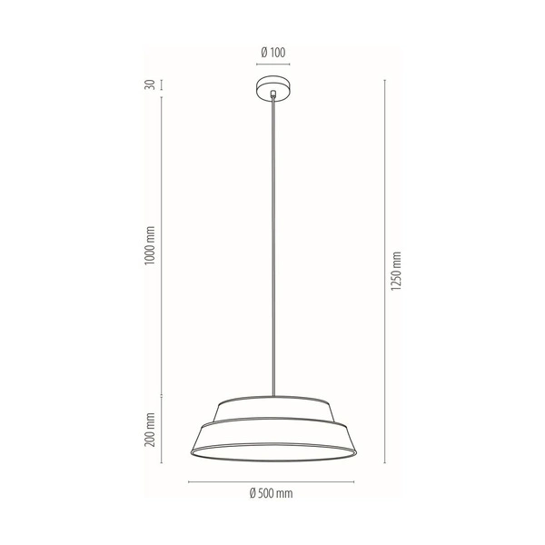 Nevoa Lampa Wisząca 1xE27 Max.60W Czarny/Transparentny PVC/Złoty-Czarny 150050104