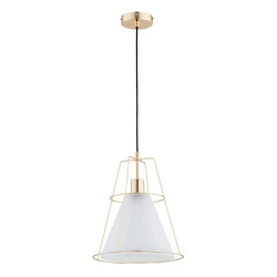 Lampa wisząca ALFA BOMI GLASS ZŁOTA 1xE27 28cm | 61280