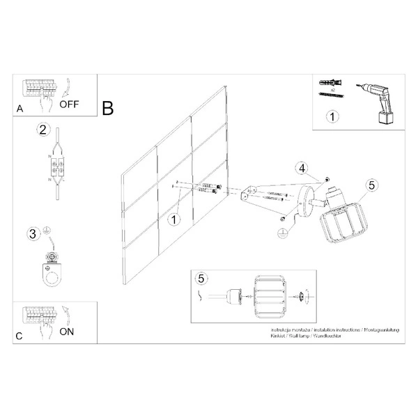 Kinkiet BELUCI 1, biały/chrom, 1x40W E14, SL.1111