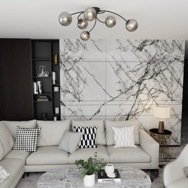 Lampa sufitowa Emibig VIBRA 6 BL GRAFIT 1399/6