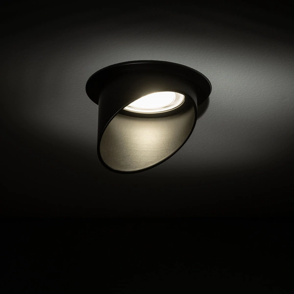 Lampa podtynkowa SOLTA szer. 7.5cm GU10 | czarny 10491