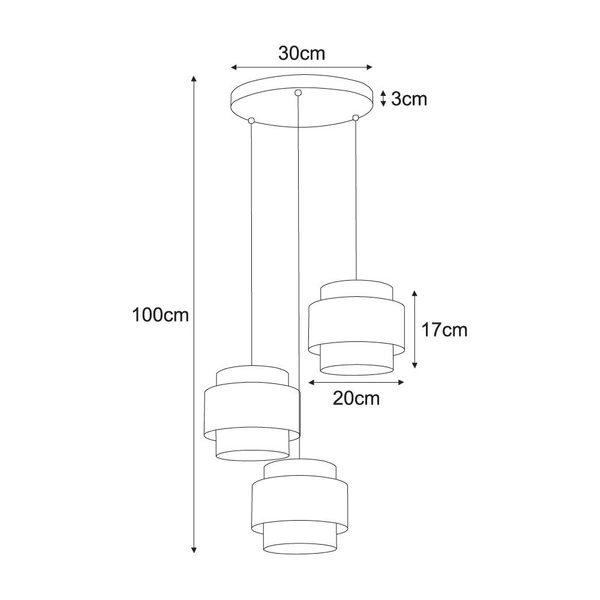 Lampa wisząca K-5282 z serii AMOS
