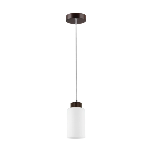 Bosco Lampa Wisząca 1xE27 Max.60W Orzech/Transparentny/Biały 1720176