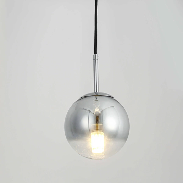 Lampa wisząca PALLA, mała, chrom, 1x40W E14