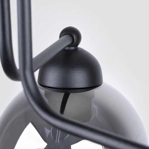 Żyrandol FILLAN 3, czarny/dymiony, 3x60W E27, SL.1144