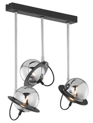 Nowoczesna Lampa wisząca PLANET wys. 50cm 3xG9 14W IP20 | Czarny