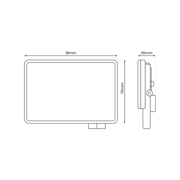 Naświetlacz LED 10W, 950lm, 5000K, EKN9013