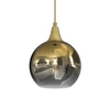 Lampa wisząca MONTE GOLD, 20 cm, MLP8400, złoty/dymiony, 1x60W E27