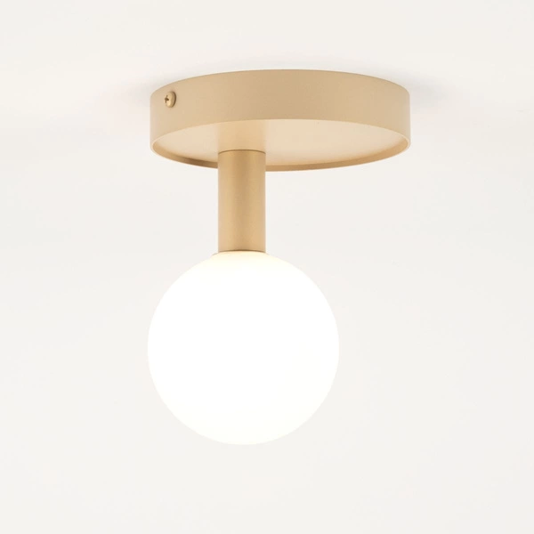 Lampa Sigma Perla 1 plafon złoty beż 33602