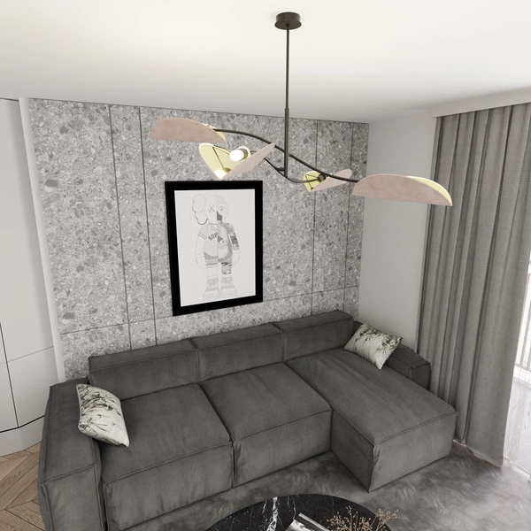 Lampa sufitowa Emibig LOTUS 4 BL GRAY 1462/4