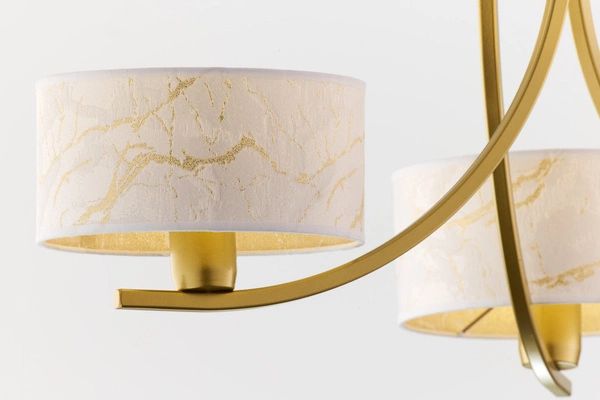 Klasyczny Żyrandol ARTHUR wys. 71cm 3xE27 15W IP20 | złoty połysk