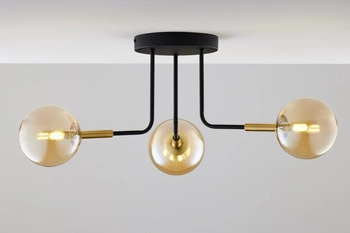 Nowoczesna Lampa sufitowa BURANO wys. 31cm 3xG9 14W IP20 | Złoty