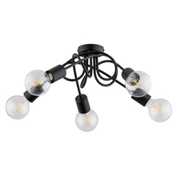 Lampa sufitowa ALFA INTER CZARNA 5xE27 51cm | 63195