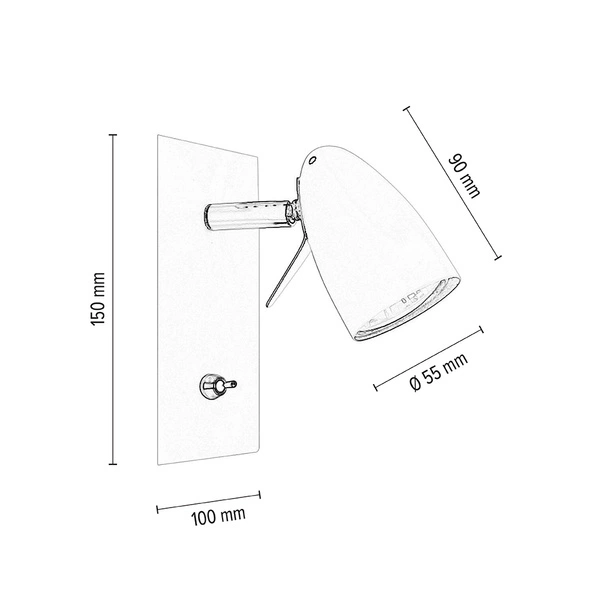 Ian Kinkiet 1xGU10 Max.35W Biały Metal/Chromowany Metal 2736102