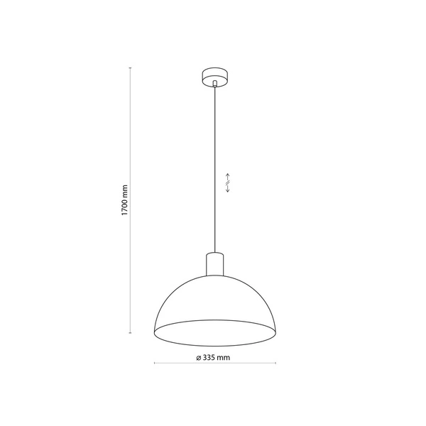OSLO BLACK LAMPA WISZĄCA 1 PŁ 4852