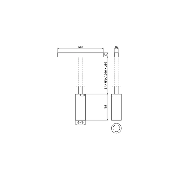 LOONARI reflektor na szynę 48V MultiLINE S40 LV XL