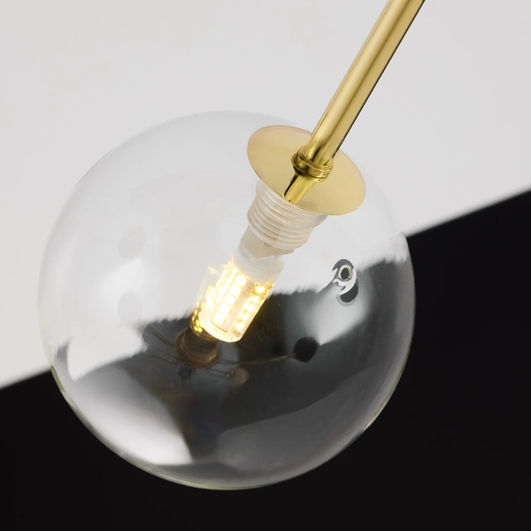 Nowoczesny Żyrandol MOKA wys. 47-69cm 3xG9 3xGU10
14W IP20 | Złoty