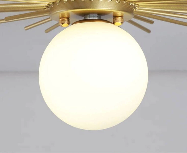 Kinkiet Złoty Kula Mleczna E27 Abruzzo Vittoria 30cm