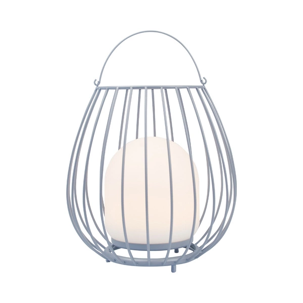 Lampa z przenośna na akumulator Jim LED 2700K Biała ciepła Metal | Szary