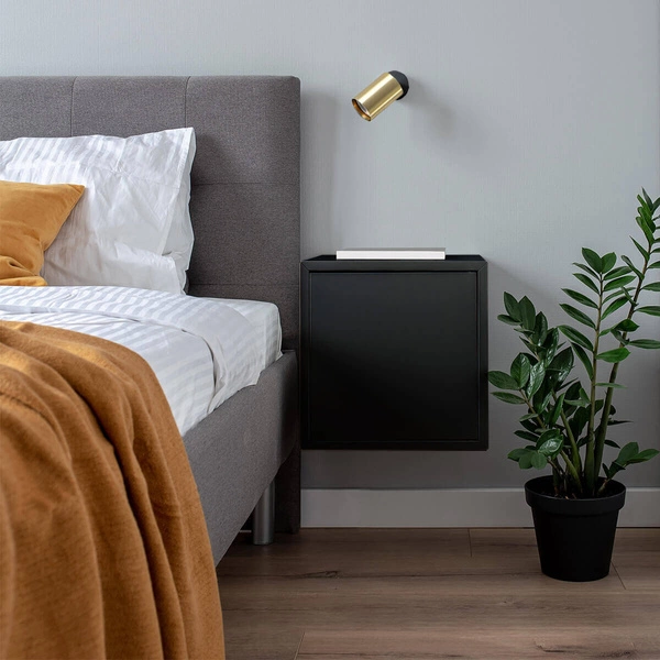 Lampa ścienna/sufitowa Snow 1, czarny/złoty, 1x50W GU10