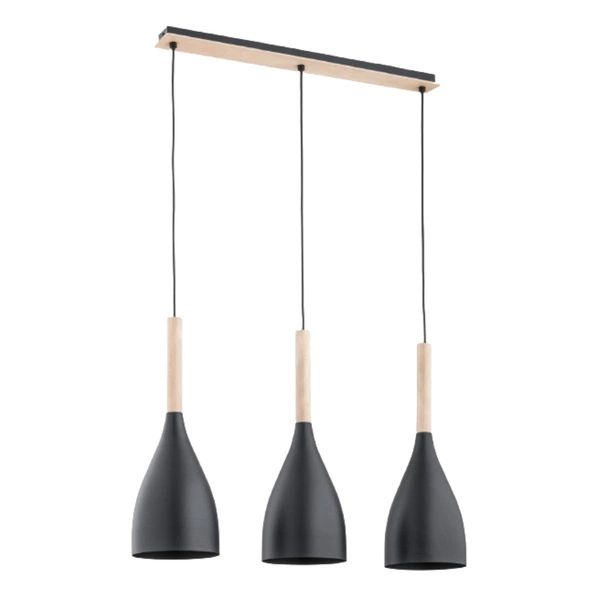 Lampa wisząca ALFA JUICE CZARNA 3xE27 70cm | 62057