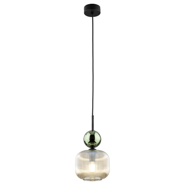 SOPHIA GREEN COGNAC LAMPA WISZĄCA 1XE14