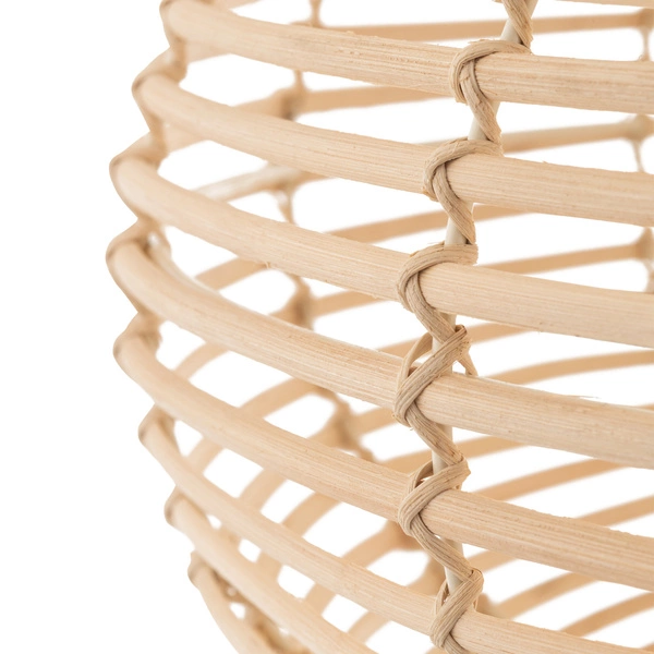 Lampa wisząca RATTAN M śr. 60cm E27 | naturalne drewno/biały 11154