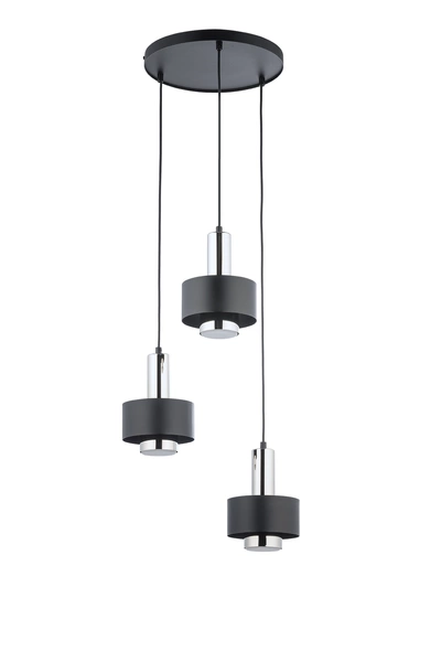 Lampa Sigma RIF LUX 3 KOŁO czarny/srebrny 40717