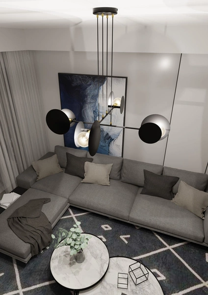 Lampa wisząca Emibig IDEA 4 Czarny 792/4