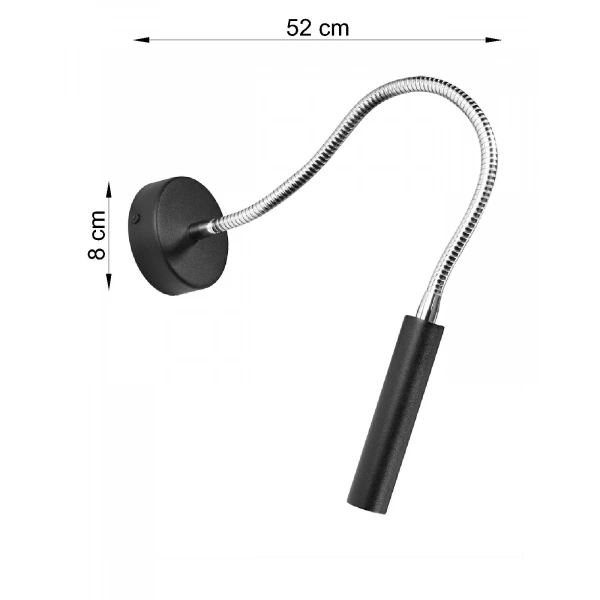 Kinkiet AXIL SL.0910 czarny 1xG9