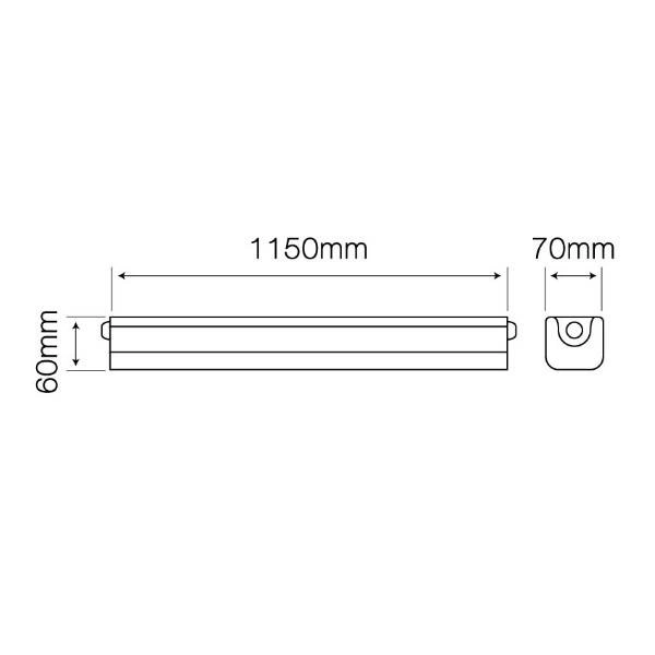 Liniowa lampa hermetyczna TRI-PROOF 40W 4800Lm neutralna 4K Led Line 115cm