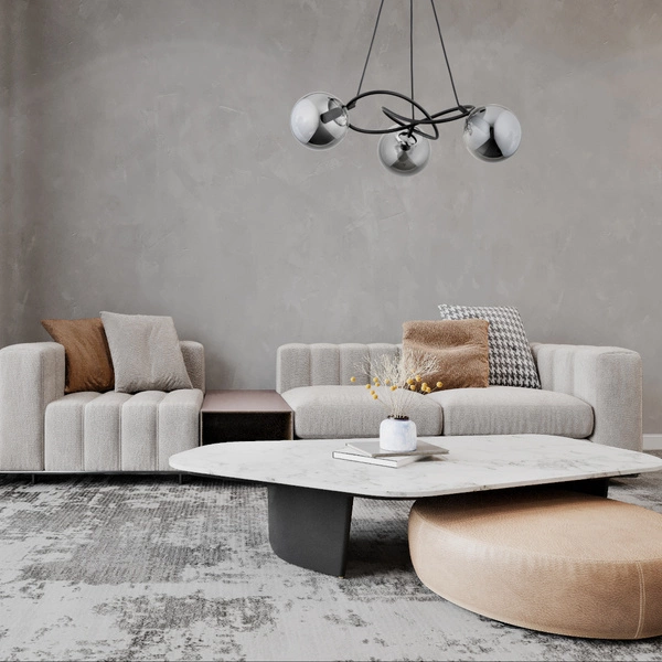 Lampa sufitowa ALFA VELTA CZARNA 3xE14 60cm | 62344