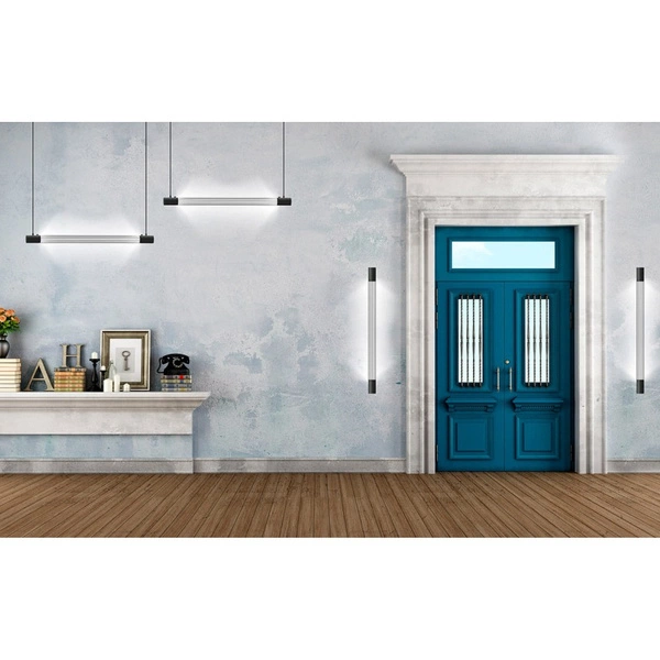 Kinkiet VALO TH.009CZ, czarny, 1x14W T8 LED, barwa ciepła 3000K