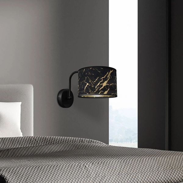 Kinkiet SENSO Black/Gold 1xE27 | czarny złoty