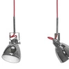 Lampa nad wyspę chrom AXE III czerwone 5445