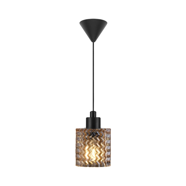 Lampa wisząca HOLLYWOOD E27 60W Szkło | Bursztyn