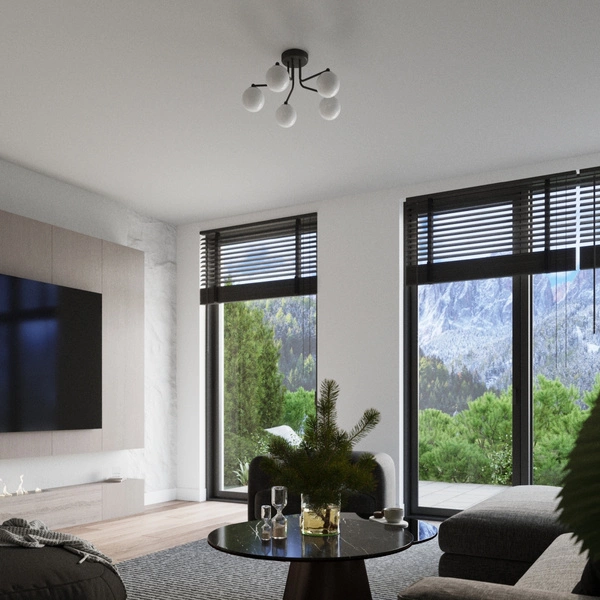 Żyrandol ASTRAL 5 czarny