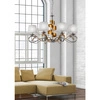 Lampa wisząca DENIS 38-23469 chrom/złoty/biały 8x40W E14