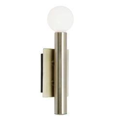 Lampa ścienna Brilliant Lucky 1x18W G9 Mosiądz Antyczny Metal/Szkło