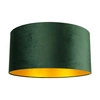 Abażur Cylinder E27 H50 Green Velvet ze złotą folią A1393