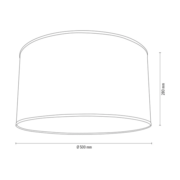 Abażur Cylinder E27 H30 Tkanina Khaki A0959