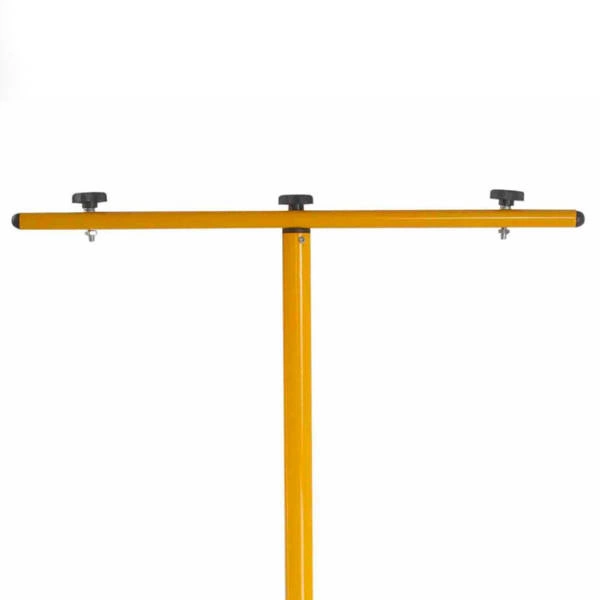 Statyw na 2 oprawy do warsztatu budowę na naświetlacz 180cm | żółty