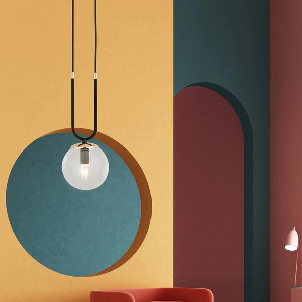 Lampa wisząca Emibig GLAM 1 Czarny/TRANSPARENT 1114/1