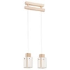 Lampa wisząca ALFA ANABELL DREWNIANA 2xE14 13cm | 24522