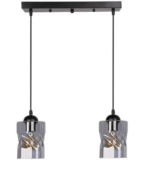 Lampa wisząca FELIS, 32-00132, czarny/dymiony, 2x60W E27