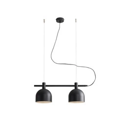 Aldex Lampa wisząca BERYL 2, 976H1, czarna, 2x60W E27